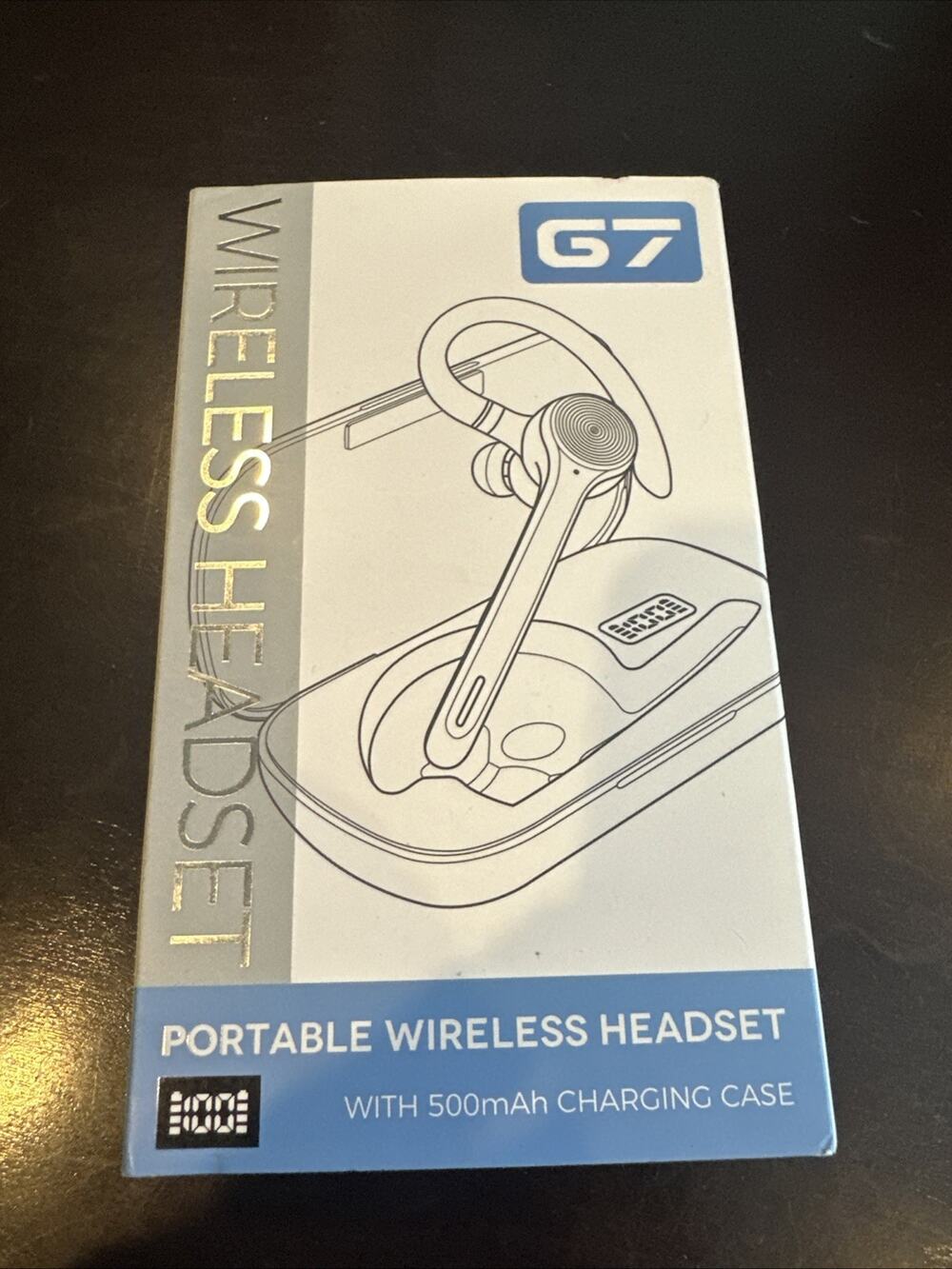 G7 Wireless Headset with charging case - Green - New!